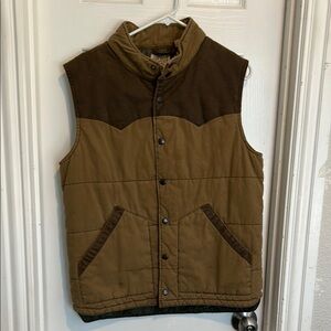 Men's Brown Quilted Vest